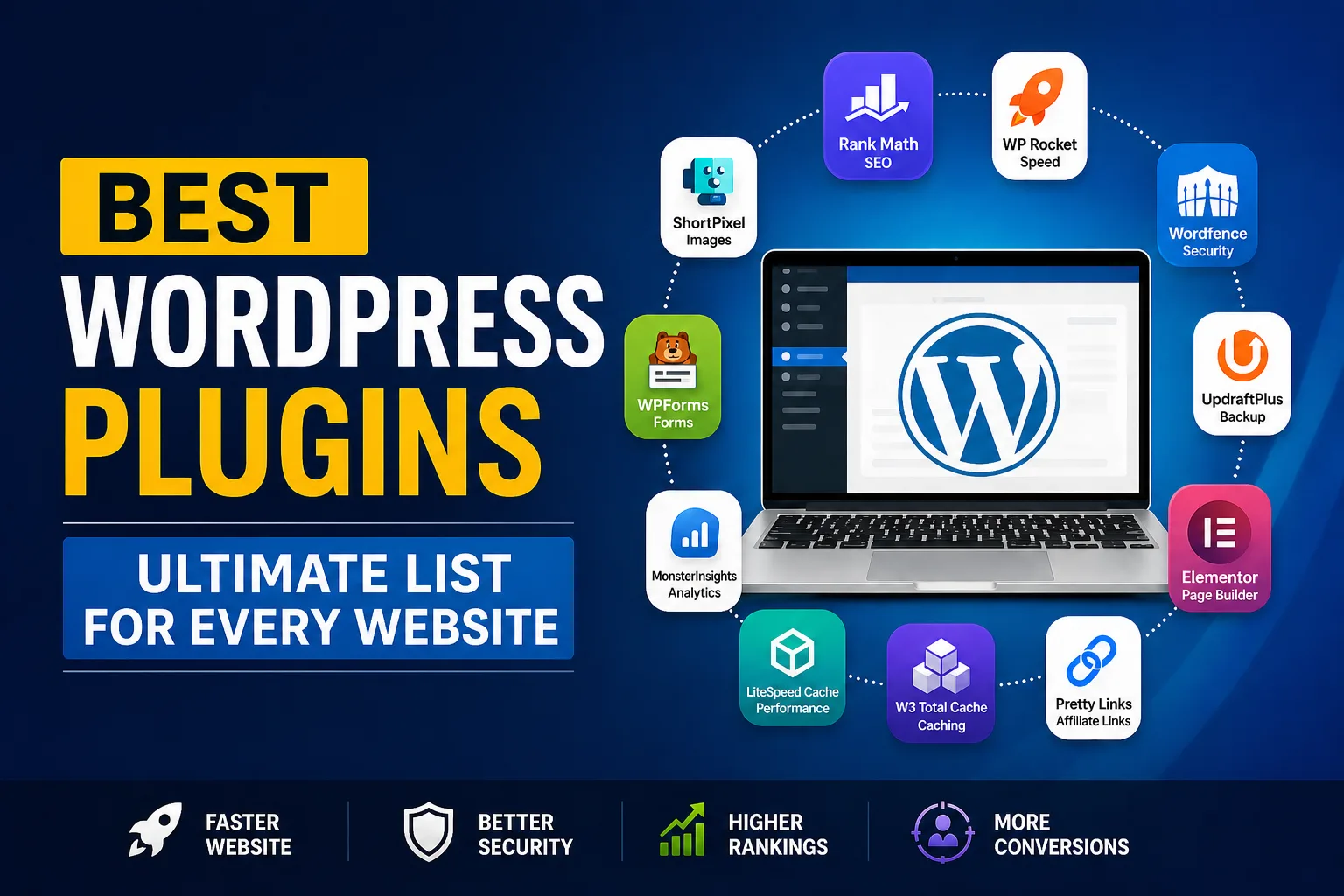 Best WordPress plugins for SEO, speed, security, backups and performance