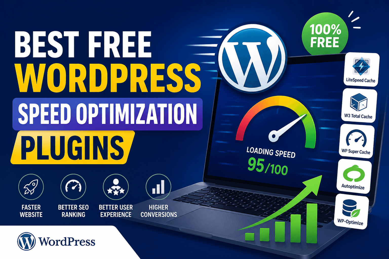 Best free WordPress speed optimization plugins to improve website loading speed and SEO performance