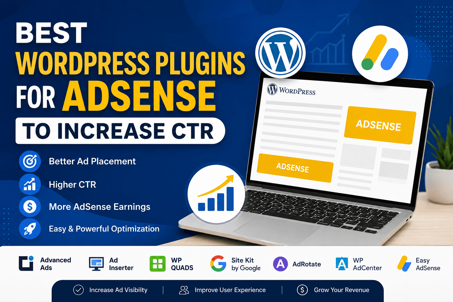 Best WordPress plugins for AdSense optimization and increasing CTR on websites