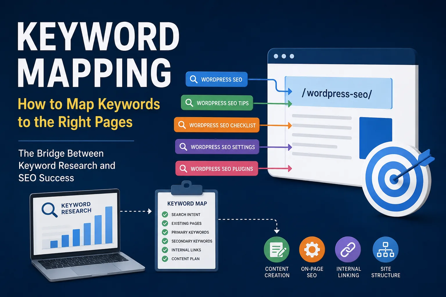 Keyword mapping SEO process for assigning keywords to the right pages